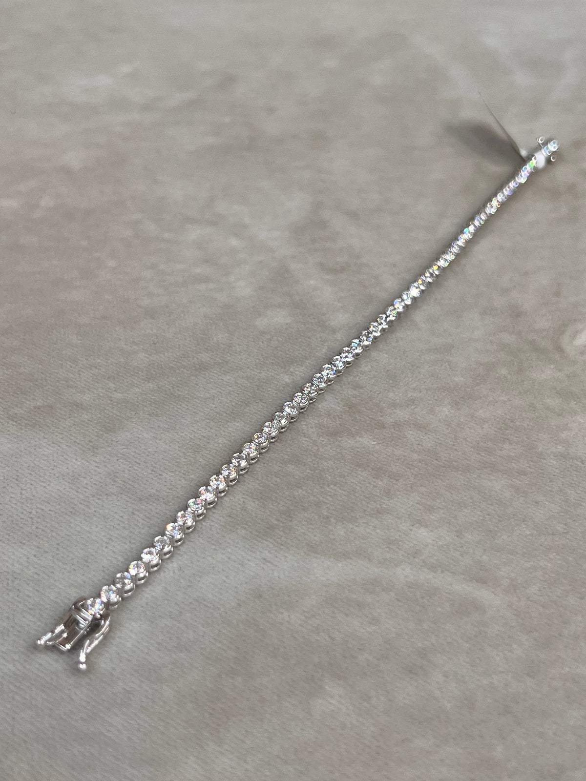 Pulso diamantes oro blanco 14k