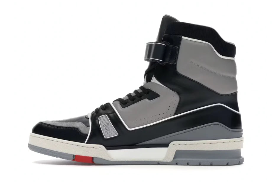 Louis Vuitton LV Trainer Sneaker Boot High Black Grey