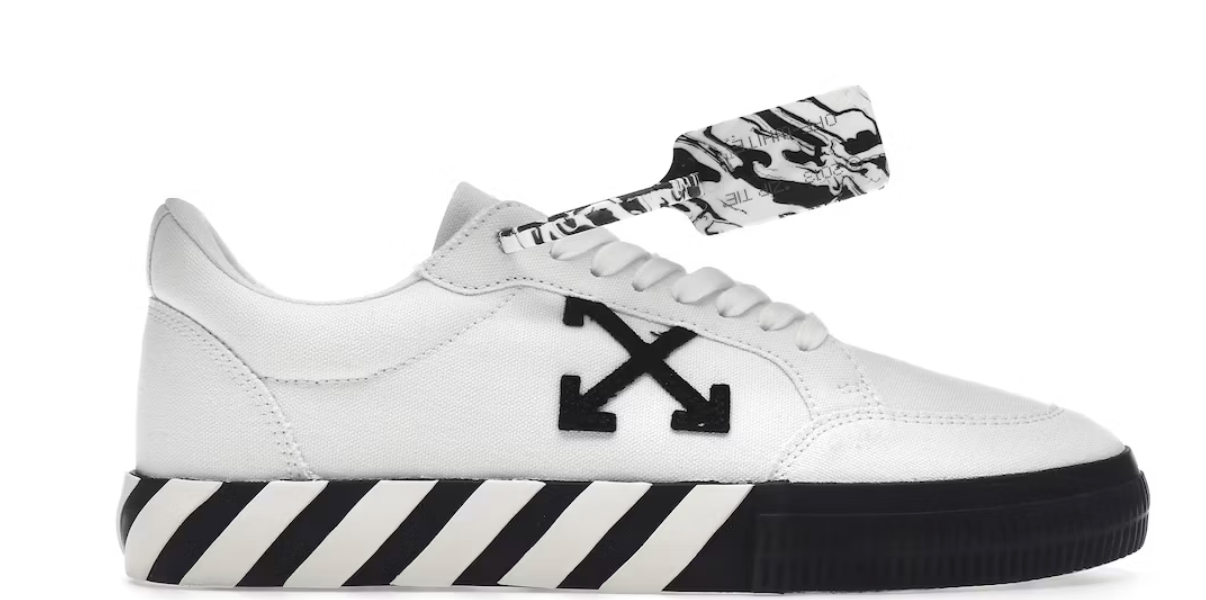 OFF-WHITE Vulcanized Low Canvas White Black SEMINUEVO