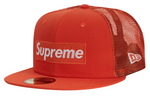 Supreme Box Logo Mesh Back New Era Hat (SS23) Orange