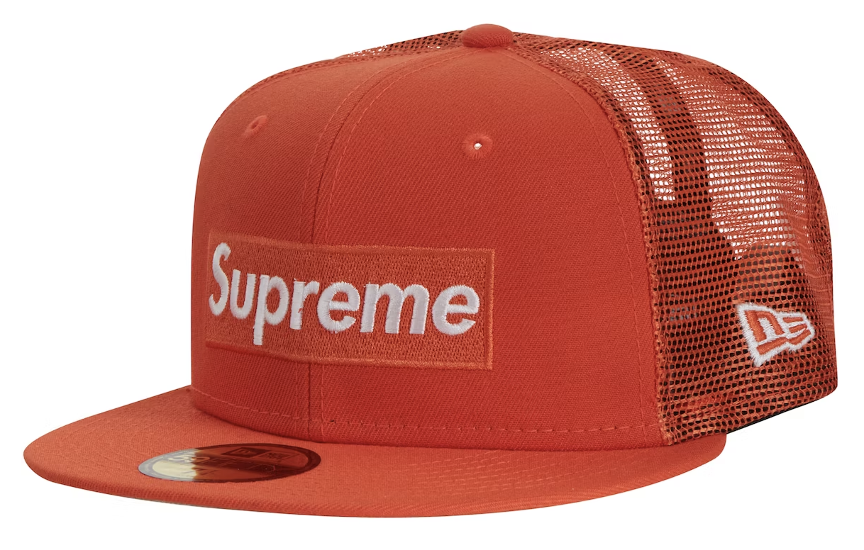 Sudadera supreme box online logo naranja