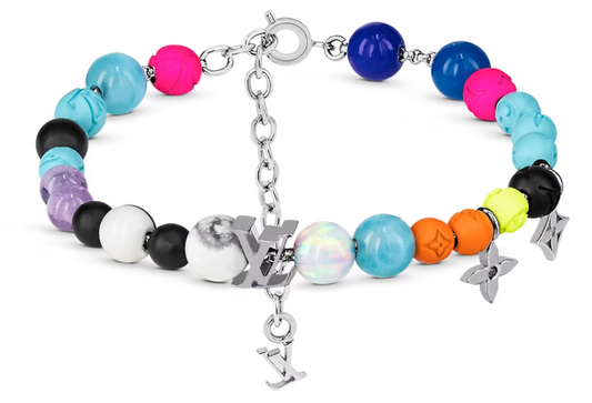 Louis Vuitton LV Beads Bracelet Pink Multicolor