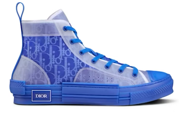 Dior B23 High Top Blue Dior Oblique Canvas SEMINUEVO