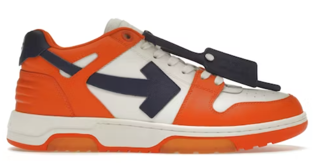 OFF-WHITE Out Of Office OOO Low Tops White Orange Blue