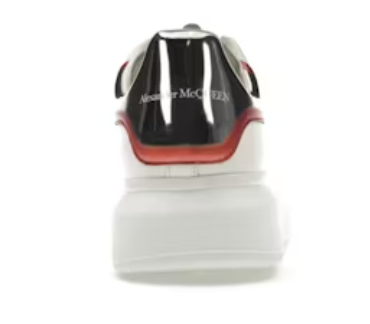 Alexander McQueen Oversized White Silver Red Metallic