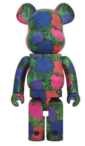 Bearbrick ANDY WARHOL "Flowers" 1000%