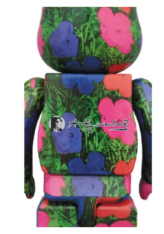 Bearbrick ANDY WARHOL "Flowers" 1000%
