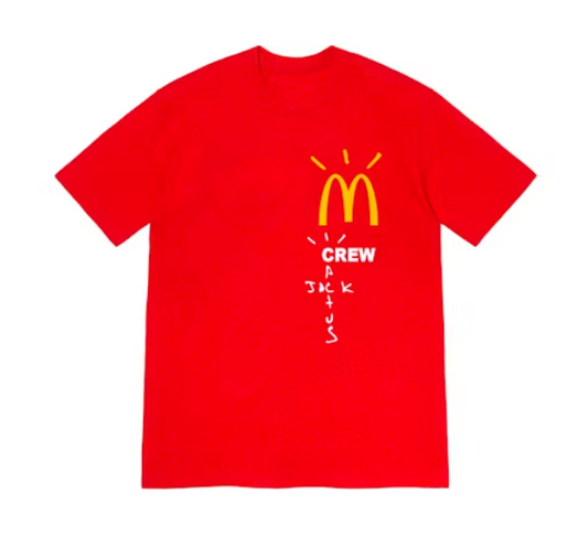 Travis Scott x McDonald's Crew T-shirt Red