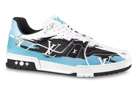 Louis Vuitton LV Trainer #54 Graphic Print White Black Blue