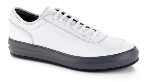Salvatore Ferragamo Men's Gancini White/Grey