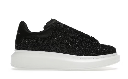 Alexander Mcqueen Oversized Black Glitter