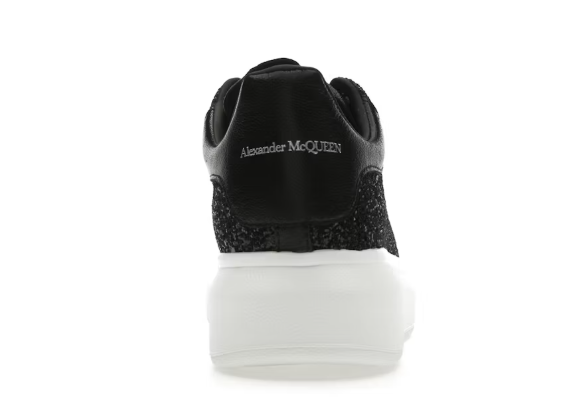 Alexander Mcqueen Oversized Black Glitter