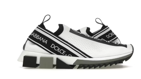 Dolce & Gabbana Sorrento Slip On Blanco Negro (de mujer)