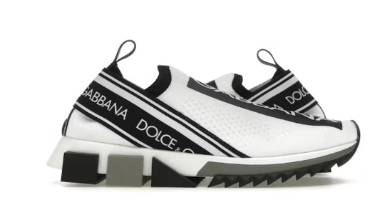 Dolce & Gabbana Sorrento Slip On Blanco Negro (de mujer)