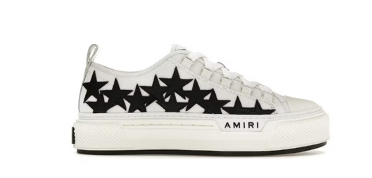 AMIRI Estrellas Corte Bajo Blanco/Negro