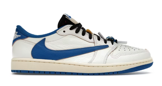 Jordan 1 Retro Low OG SP Fragment x Travis Scott Sail Navy Blue