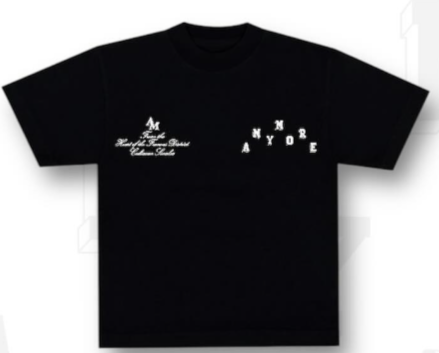 ANYMORE "BLACK DIAMONDS" T-SHIRT BLACK