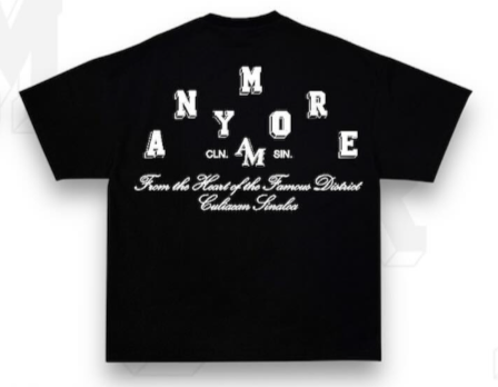 ANYMORE "BLACK DIAMONDS" T-SHIRT BLACK