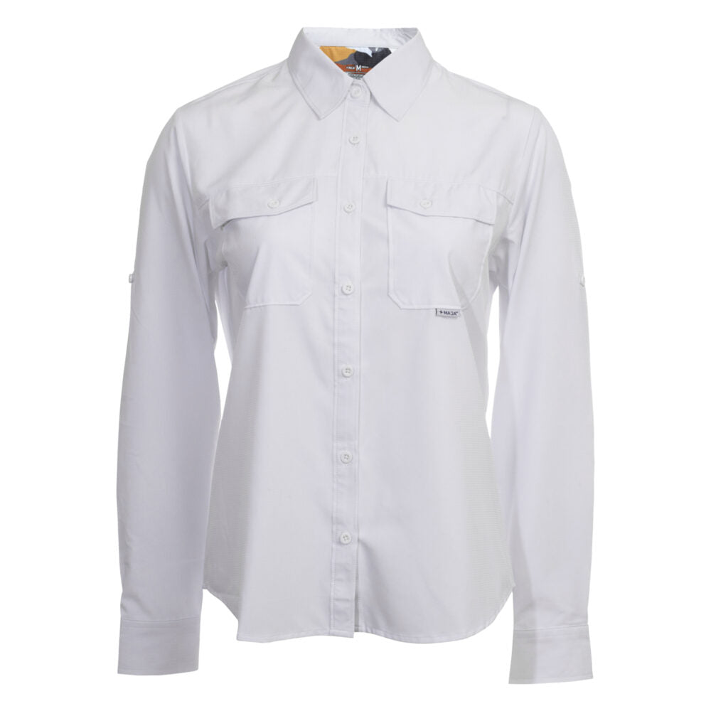 Camisa Maja Outdoor Signature Blanco Dama - Manga Larga