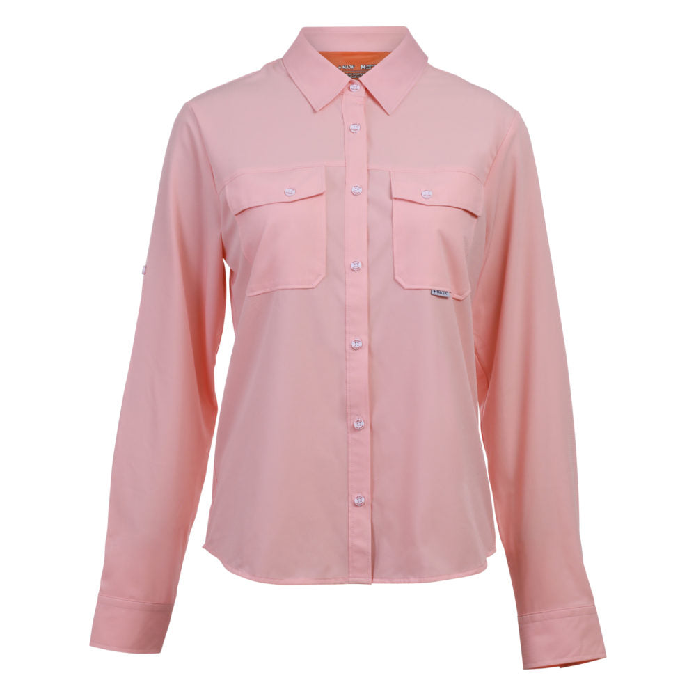 Camisa Maja Outdoor Signature Rosa Dama - Manga Larga