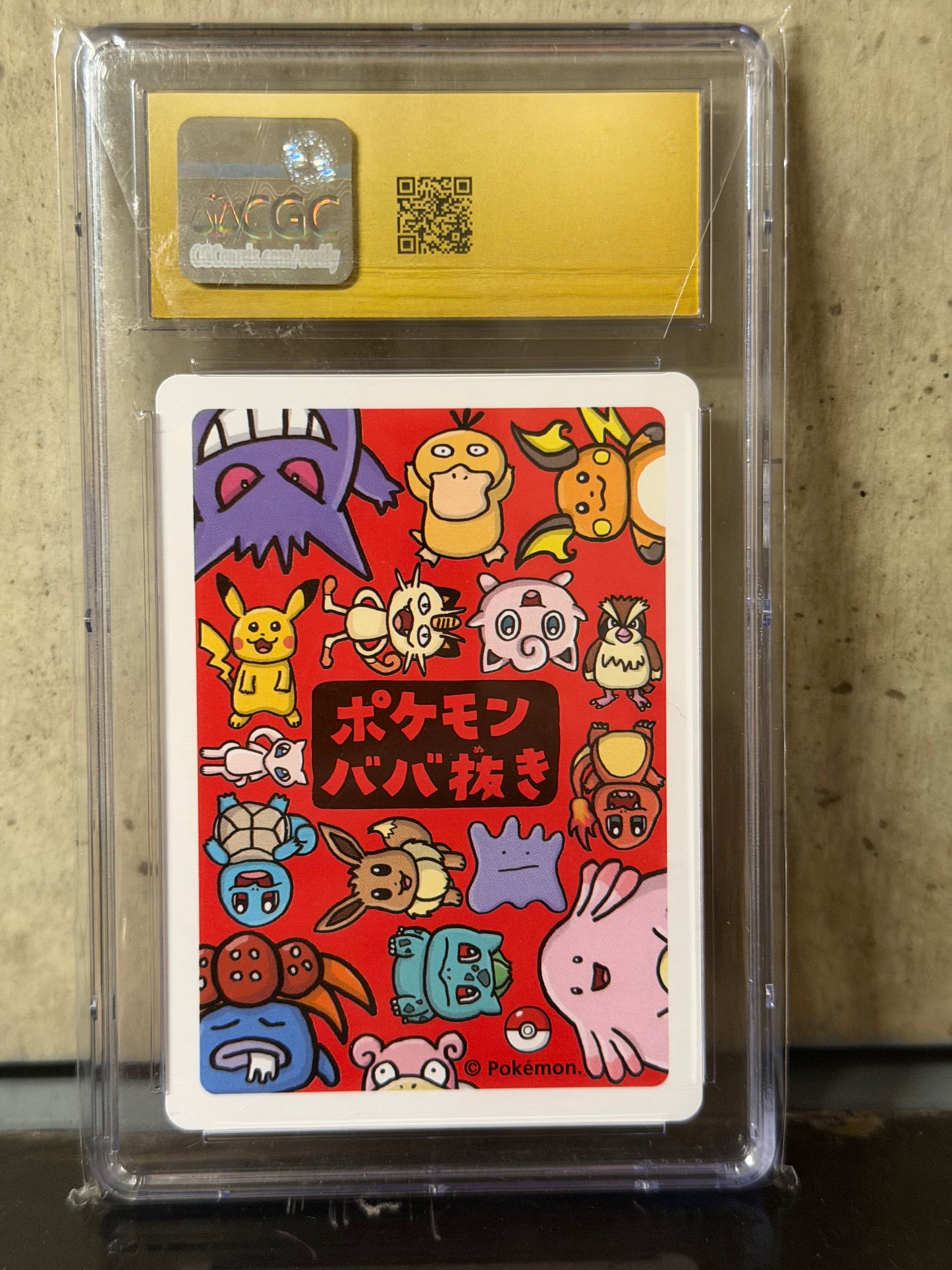 GENGAR POKEMON PLAYING CARDS 2019 JPN OLD MAID 10 CGC