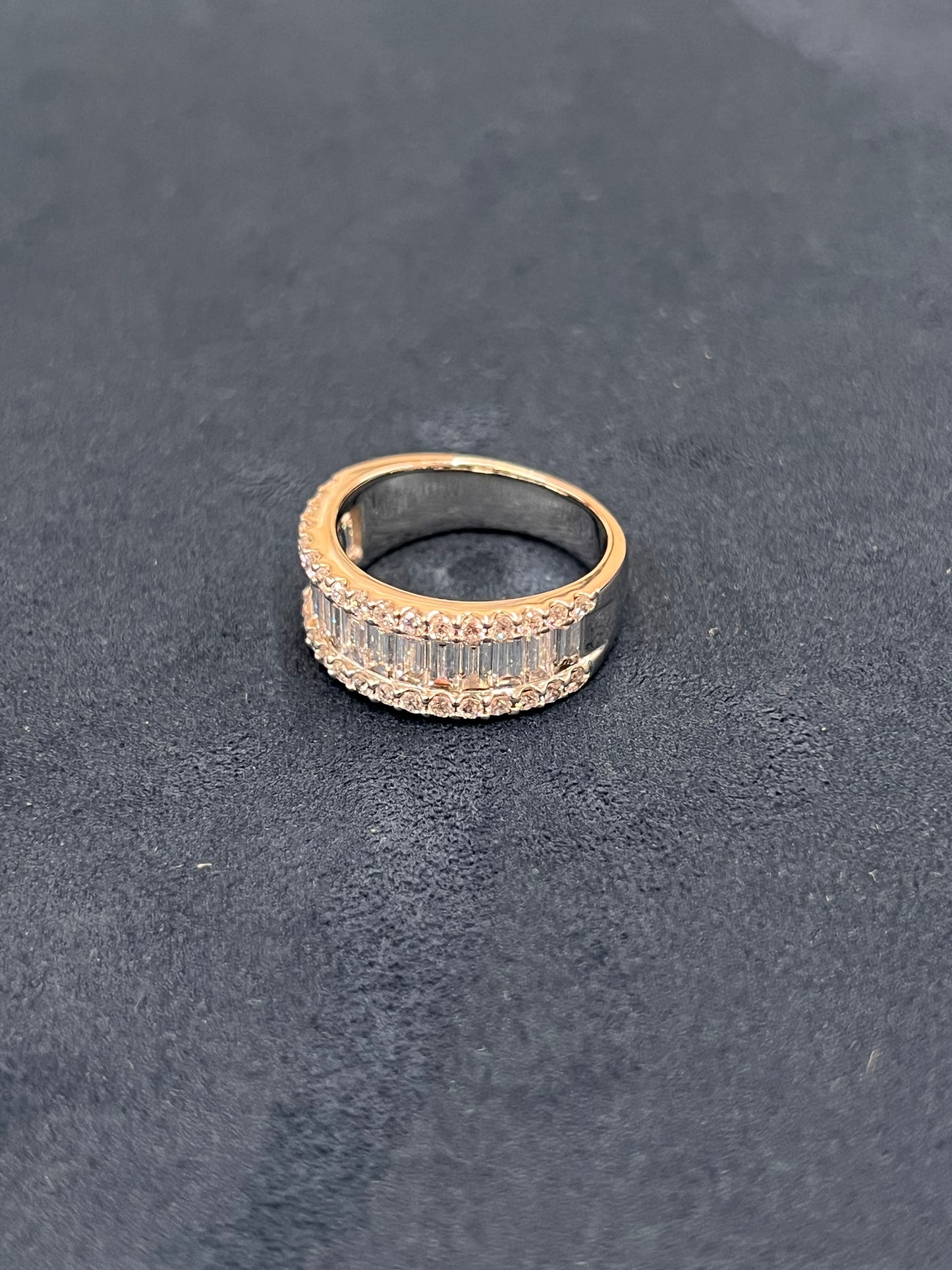 Churumbela diamantes oro blanco 14k