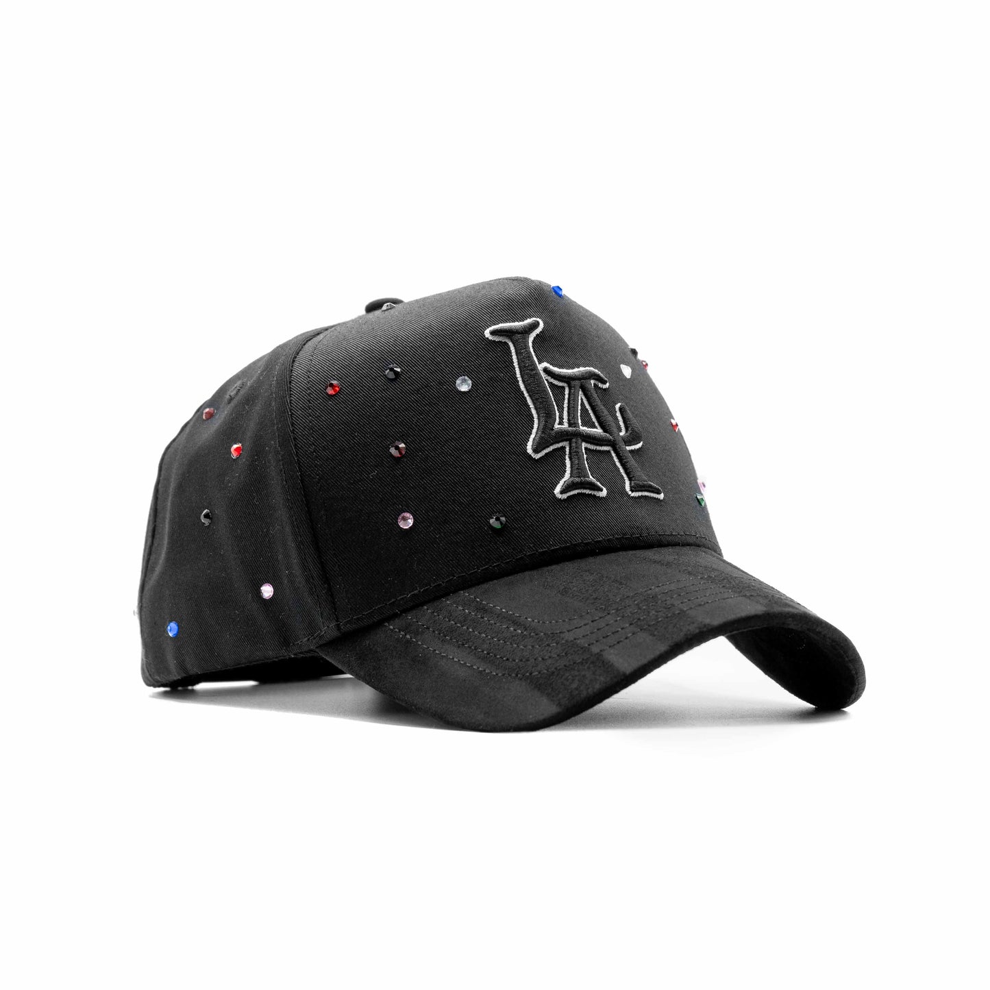 GORRA DANDY HATS "LA" BLACK RAINBOW CRYSTALS