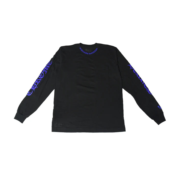 Chrome Hearts Neck Logo L/S Pocket Shirt Black Blue
