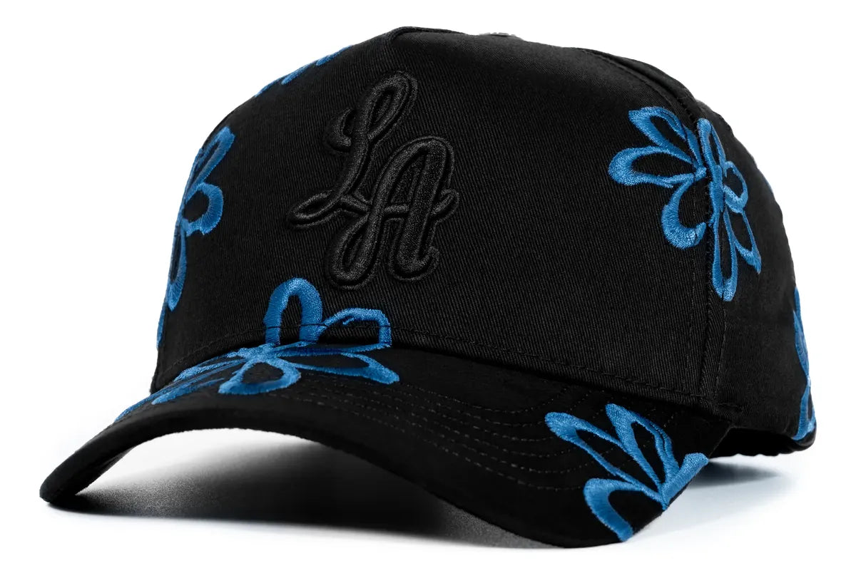 GORRA CASH ONLY - BLUE FLOWERS