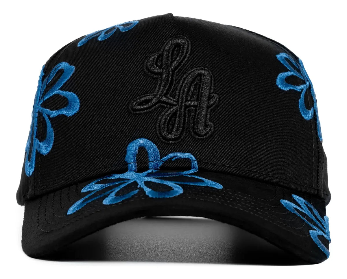 GORRA CASH ONLY - BLUE FLOWERS