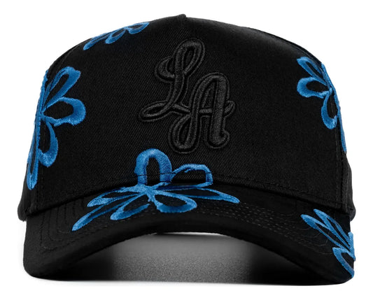 GORRA CASH ONLY - BLUE FLOWERS