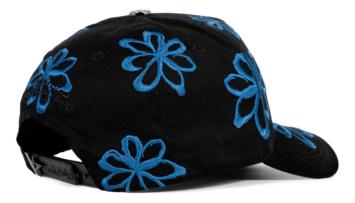 GORRA CASH ONLY - BLUE FLOWERS