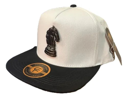 Gorra Florence Caps Caballo Negro Ajedrez