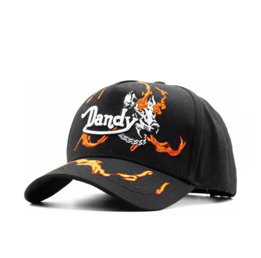 GORRA DANDY HATS FIRE NEGRA