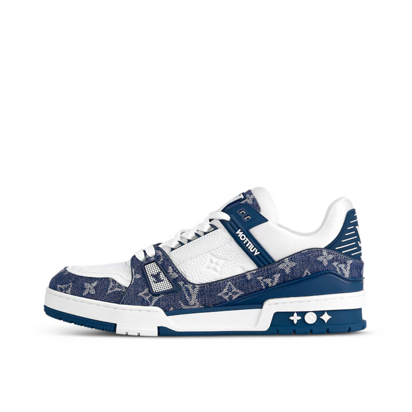 Louis Vuitton LV Trainer Monogram Denim White Blue