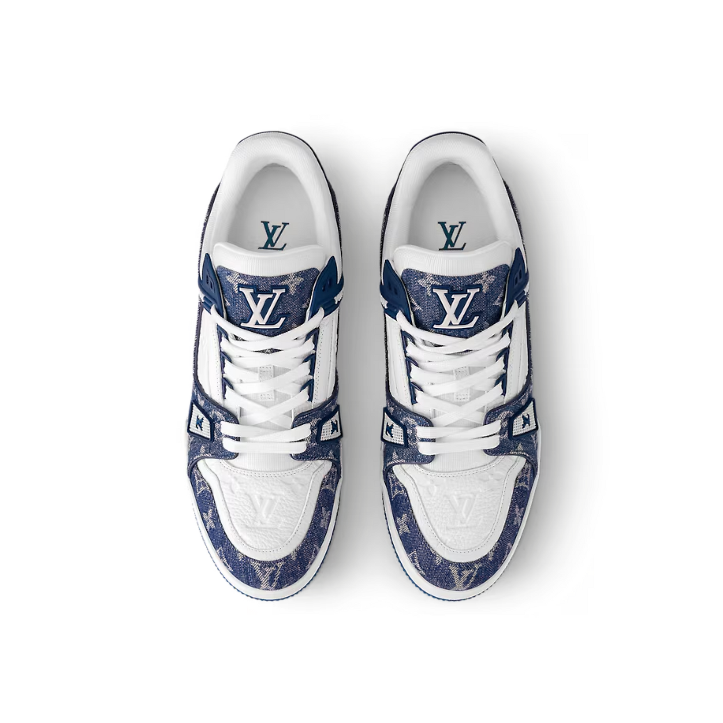 Louis Vuitton LV Trainer Monogram Denim White Blue