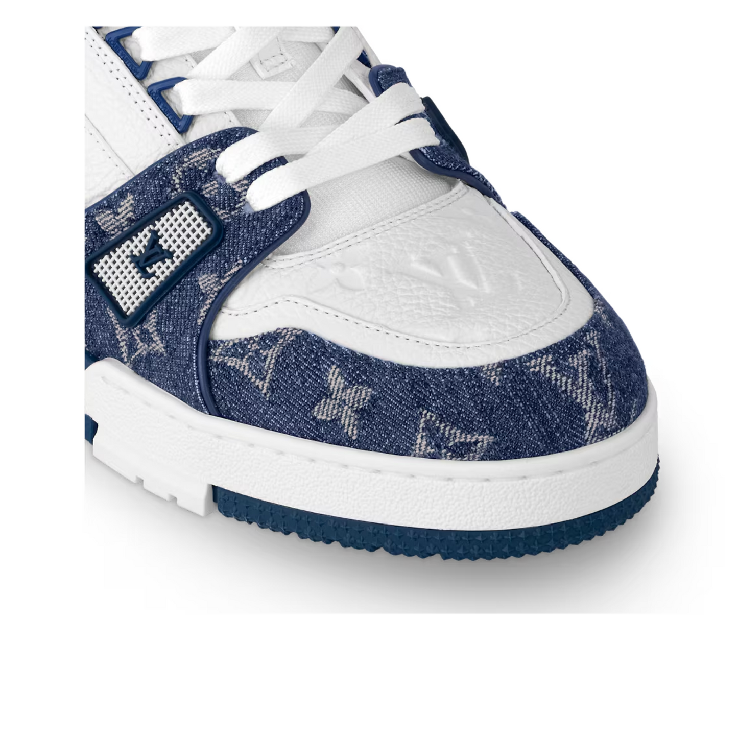 Louis Vuitton LV Trainer Monogram Denim White Blue