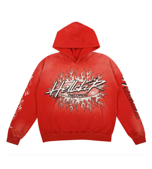 HELLSTAR RECORDS HOODIE RED