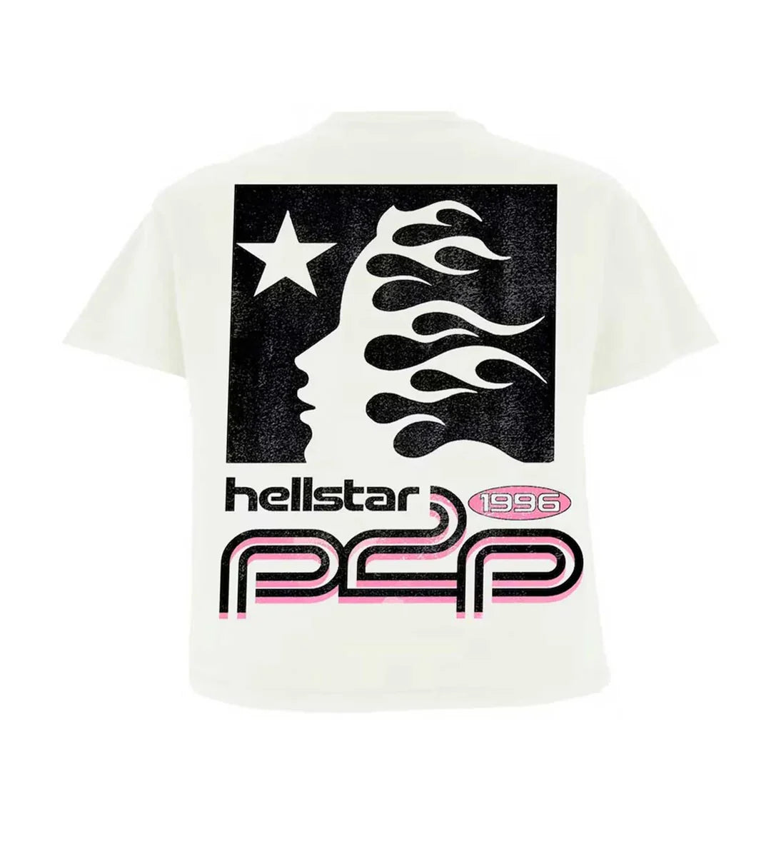 HELLSTAR SPORT LOGO T-SHIRT WHITE/PINK