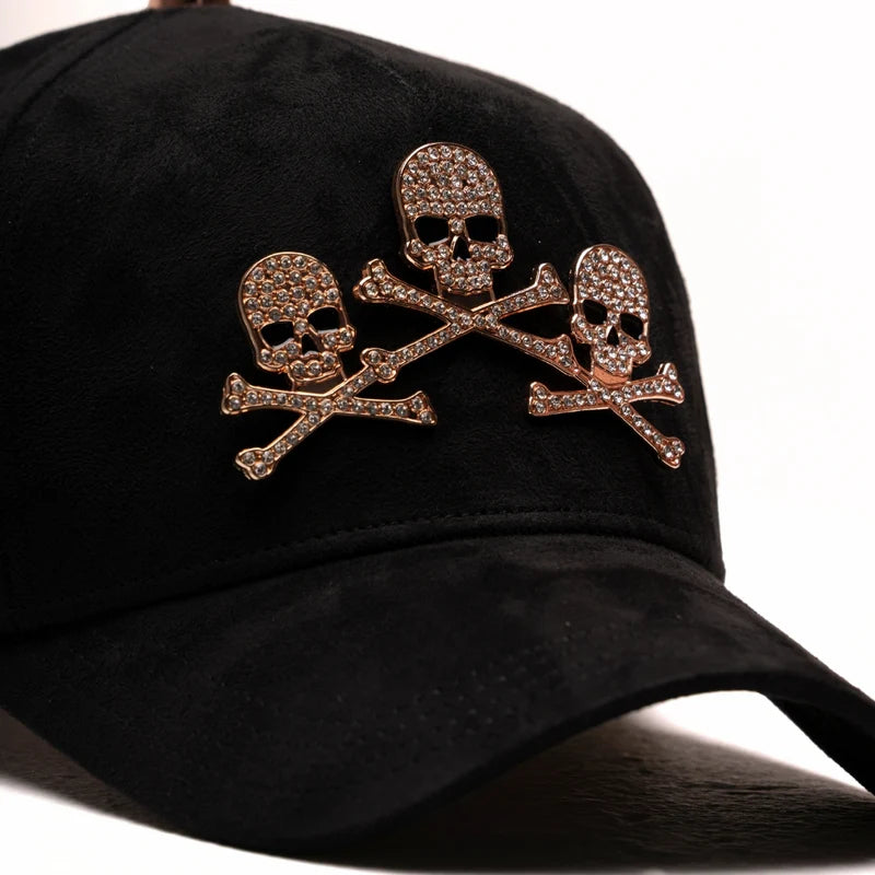 GORRA EL BARBAS HATS “ROSE GOLD SKULLS” (PREVENTA)