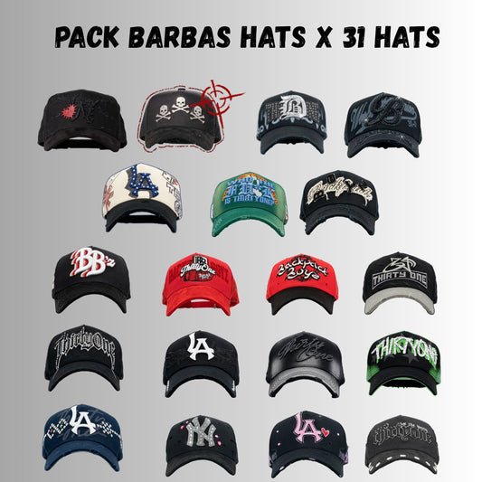 PACK BARBAS HATS X 31 HATS