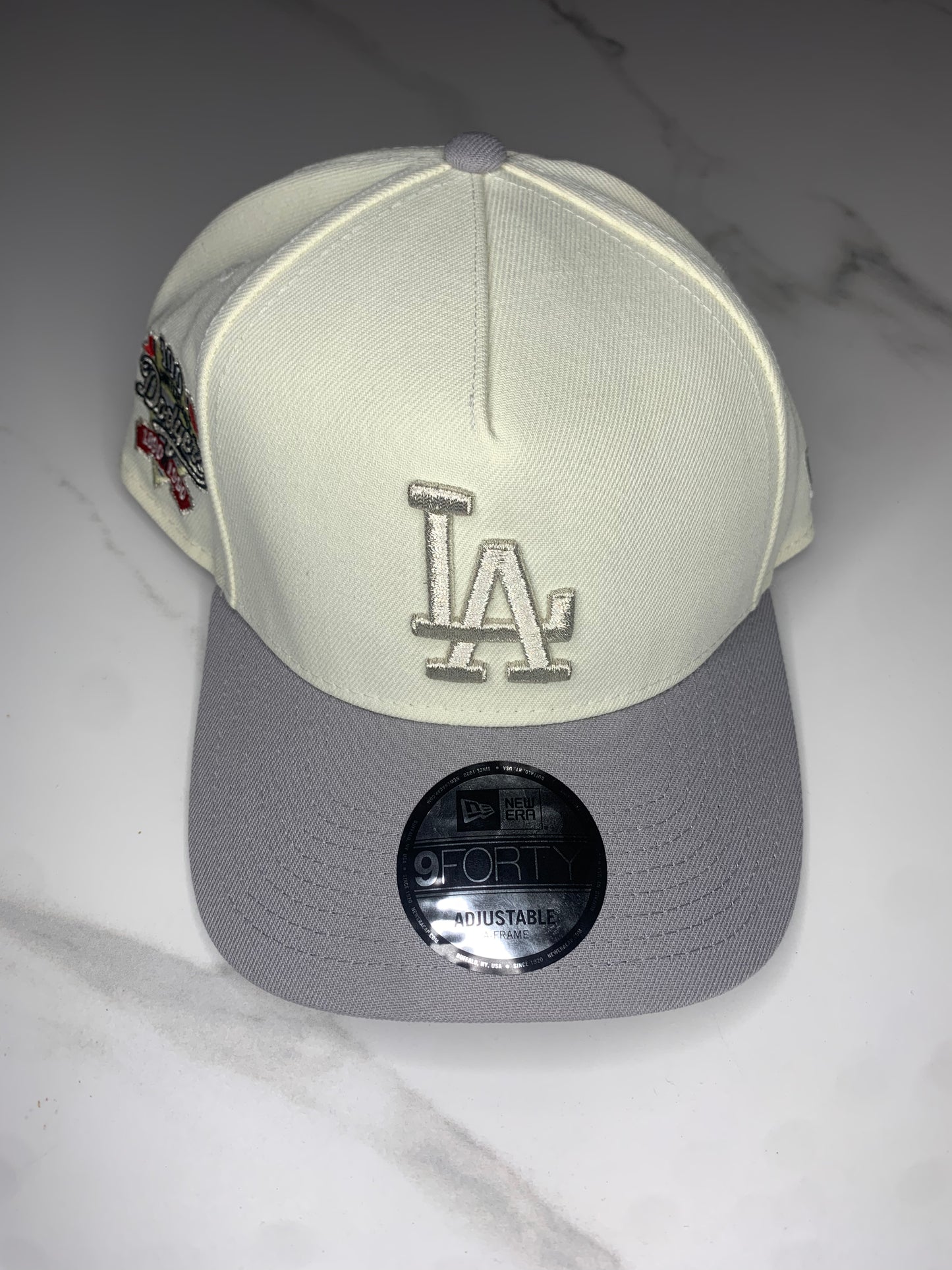 GORRA NEW ERA DODGERS BEIGE GREY 100 ADJUSTABLE