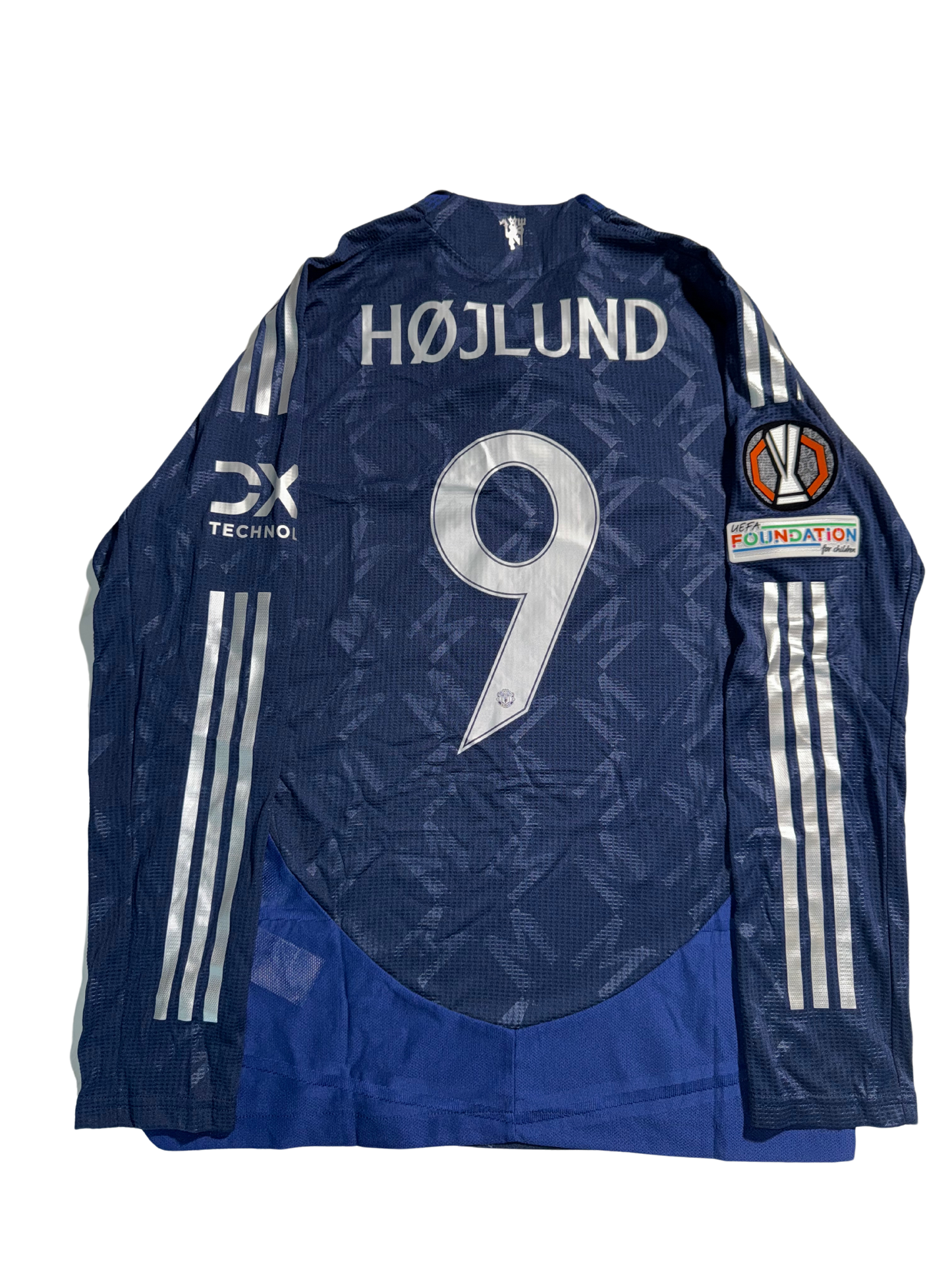 Jersey de Visitante de Rasmus Højlund 24/25 - Manchester United - Versión Jugador (Manga Larga)