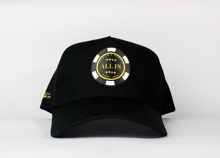 GORRA ALL IN PILOT TRUCKER NEGRA