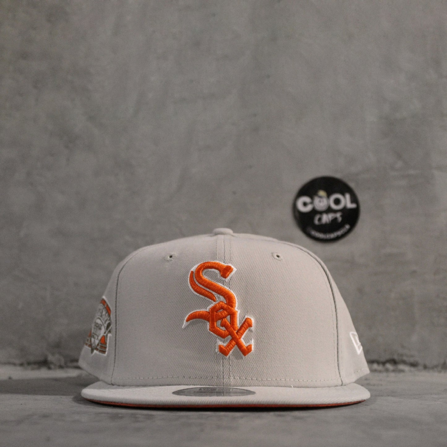 GORRA NEW ERA SOX GREY ORANGE ADJUSTABLE