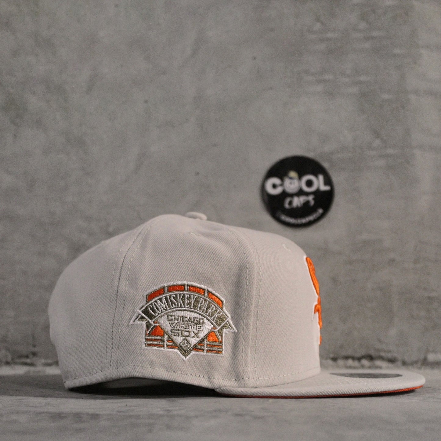 GORRA NEW ERA SOX GREY ORANGE ADJUSTABLE