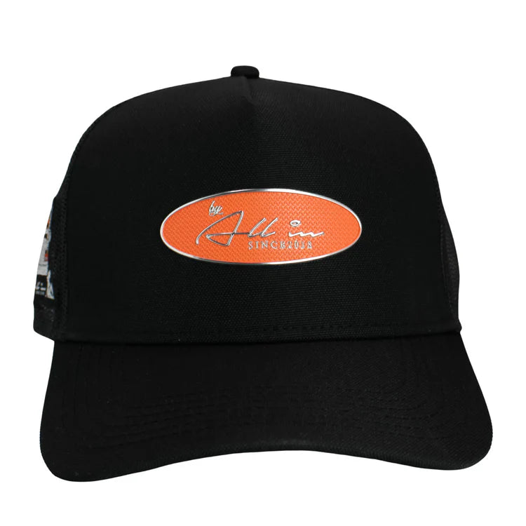 GORRA ALL IN Sexy Chrome Black and Orange