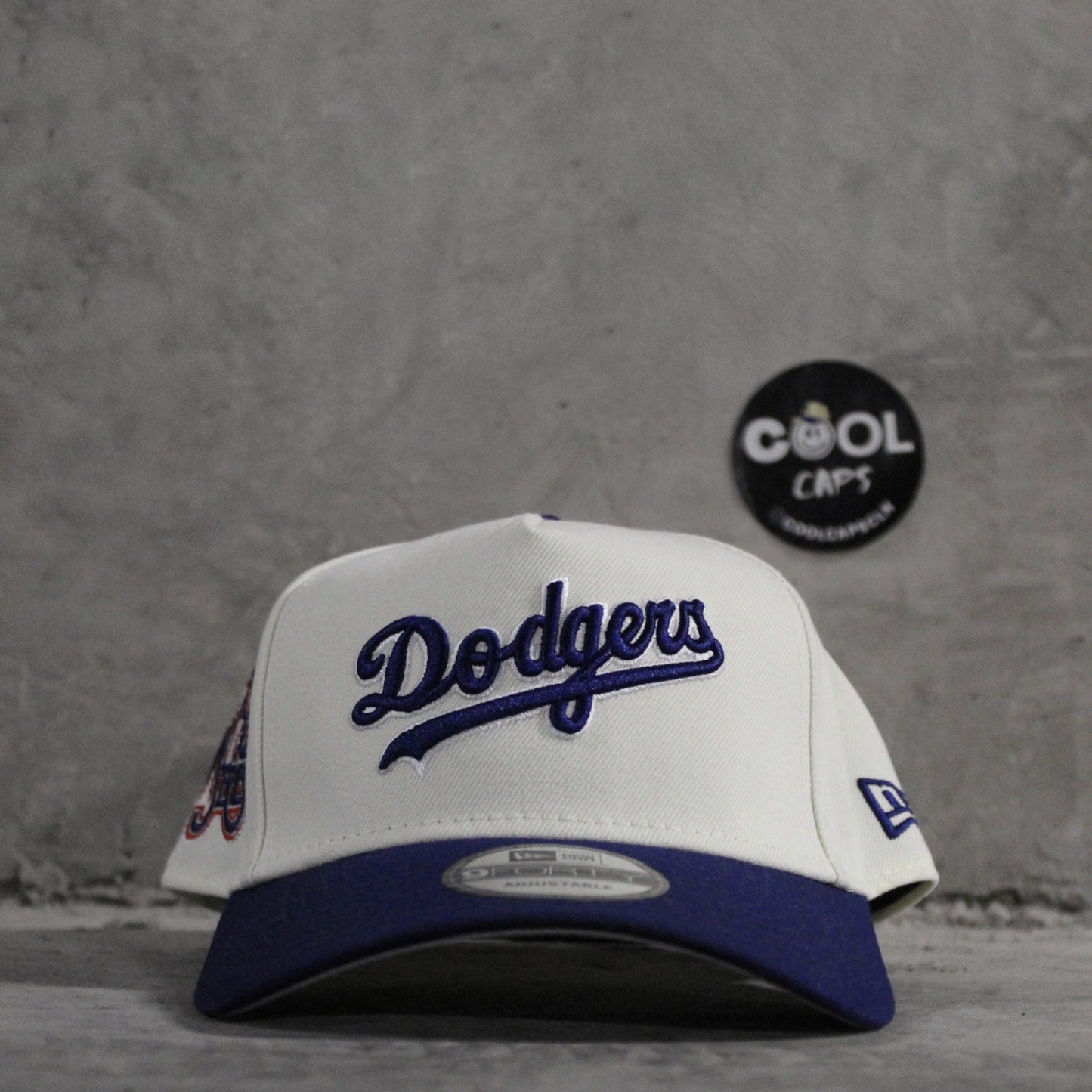 GORRA NEW ERA DODGERS BEIGE BLUE ADJUSTABLE