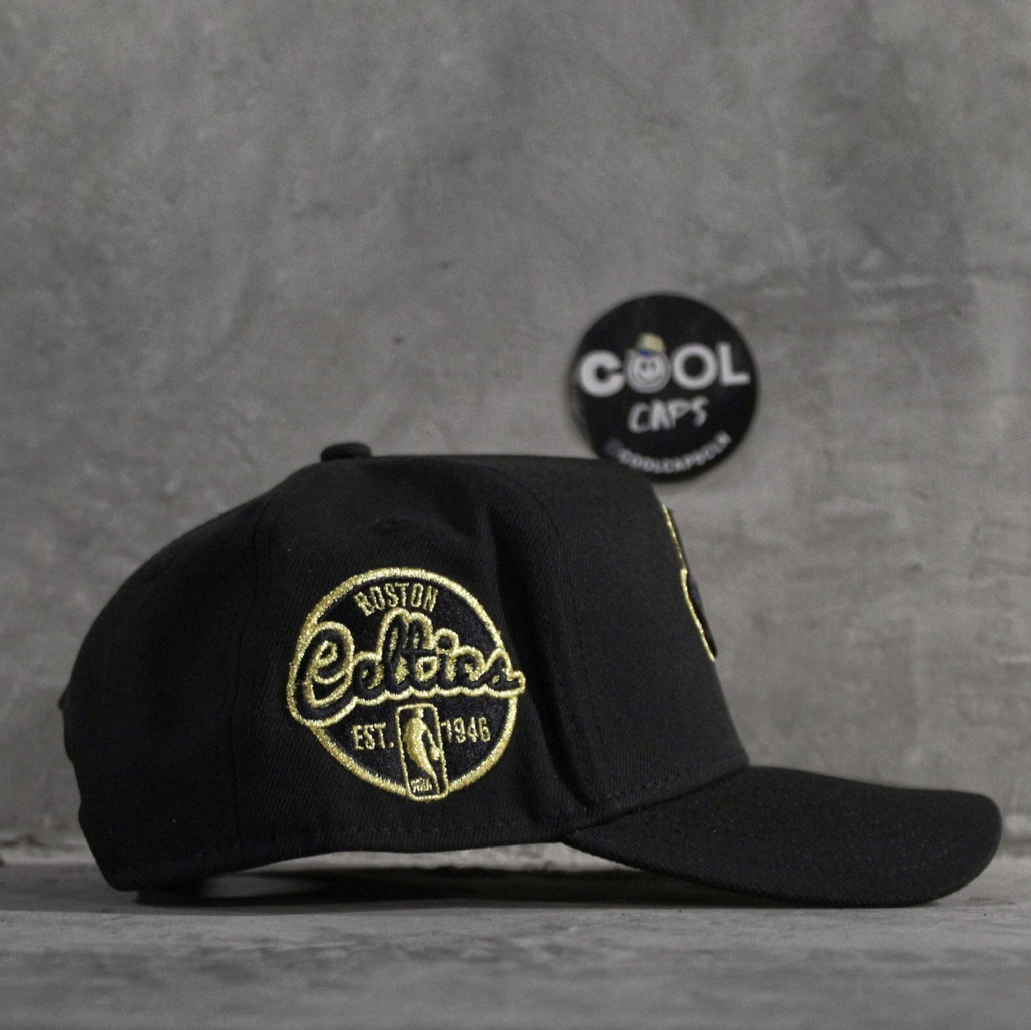 GORRA NEW ERA CELTICS GOLD BLACK ADJUSTABLE