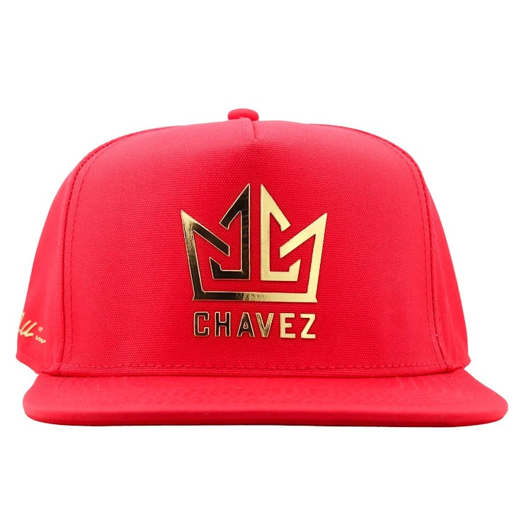 GORRA ALL IN Golden Chávez Roja Plana